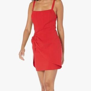 Square Neck Red Dress size 2